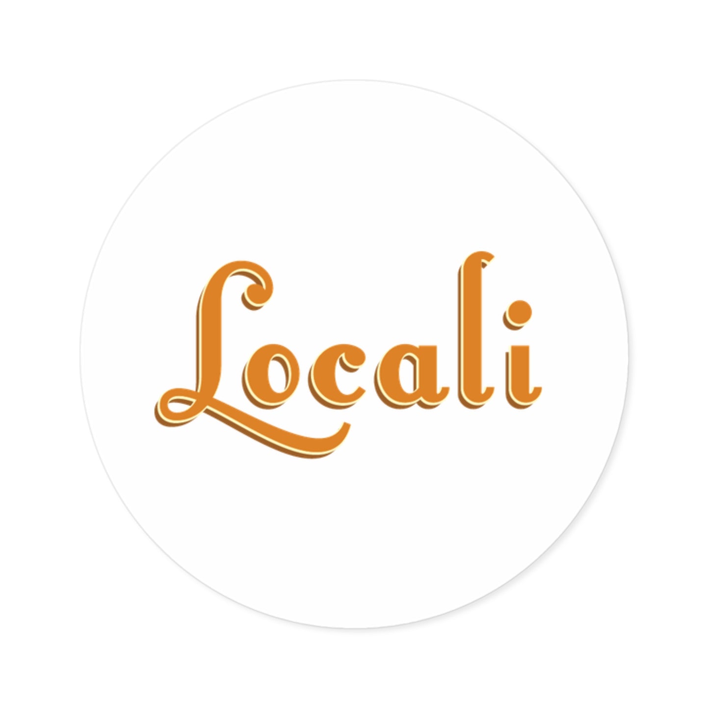 Locali Round Stickers for Indoor & Outdoor Use | Fun Decor & Personalization