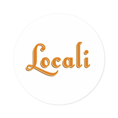 Locali Round Stickers for Indoor & Outdoor Use | Fun Decor & Personalization