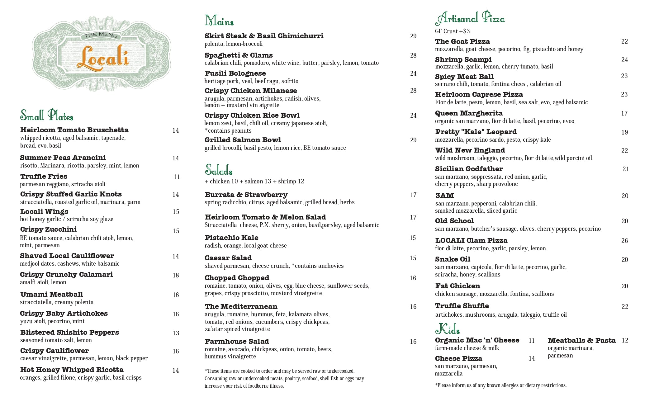 First Menu Image