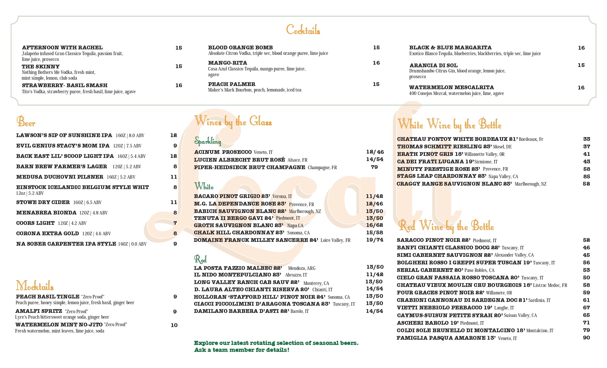 Second Menu Image