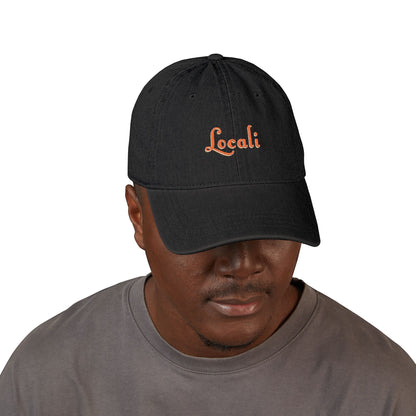 Embroidered Locali Denim Hat - Stylish and Casual Social Cap for Everyday Wear