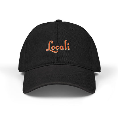 Embroidered Locali Denim Hat - Stylish and Casual Social Cap for Everyday Wear
